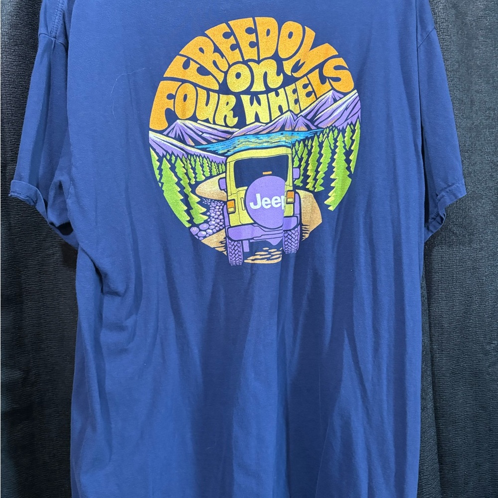 Jeep Adventure Blue Tee with Graphic